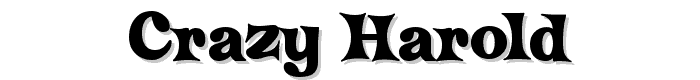 Crazy Harold font